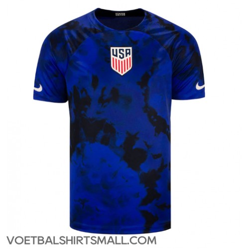 Verenigde Staten Voetbalkleding Uitshirt WK 2022 Korte Mouwen